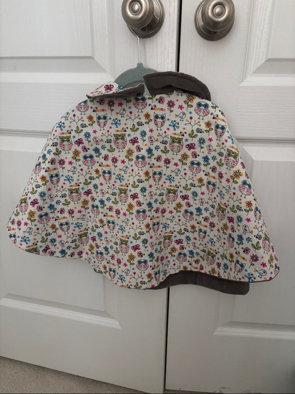 Owl Toddler Poncho - Picture 2 of 2